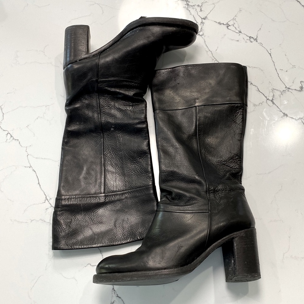 Sartori Gold Leather Boots Size 38 D80275